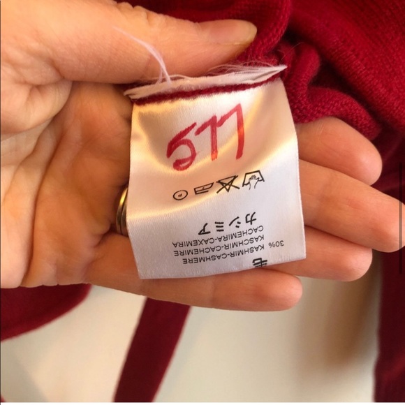 Valentino Cashmere Wool Blend Wrap Sweater - Picture 6 of 7